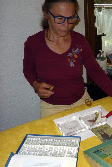 Frau Elisa Meyer bei der Testung Frau Elisa Meyer bei der Testung